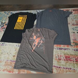 Under Armour Men’s Short Sleeve Graphic Tees - Black, Gray, Brown